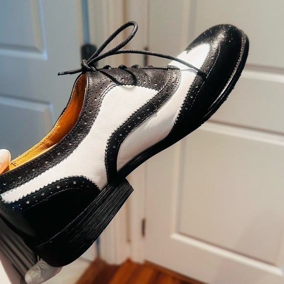 Royal Wind Black White Spectator Shoes. - Picture 12 of 15